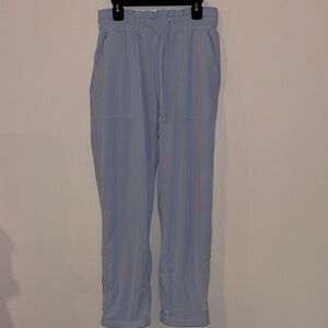 Lululemon‎ Blue Linen Beyond The Studio Pants Blue Linen Womens Size 4